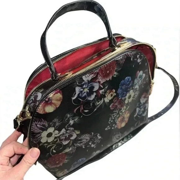 Floral Black Women's Bag - Picture 2 of 2